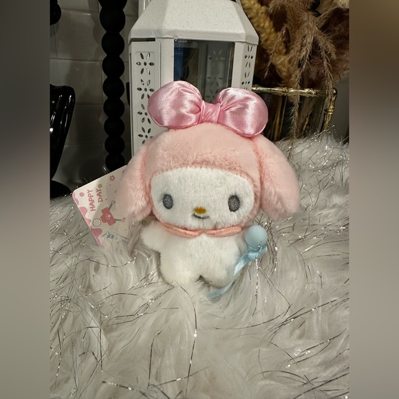 NWT- Baby My Melody Plush Bag Charm/ Keychain - Picture 1 of 5
